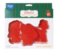 PME Noël Emporte-pièces et Tampons - Atelier du Père Noël (Set de 3)
