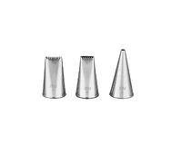 PME NZ1002 Jem Lot de 3 douilles en acier inoxydable