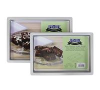 PME OBL08121 Moule à gâteau rectangulaire en aluminium 20,3 x 30,5 x 2,5 cm, Argent