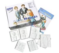 PME PM641 Lot de 24 Pièces Moules à Figurines, Plastique, Blanc, 24.5 x 9 x 18.5 cm PM641