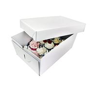 PME Profond Boîte à Cupcakes pour 12 Gâteaux, Blanc