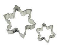 PME SC600 Lot de 2 Emporte pièces Flocon de Neige pour Biscuits et Gâteaux, Acier Inoxydable, Argent, 7 x 2 x 7 cm SC600