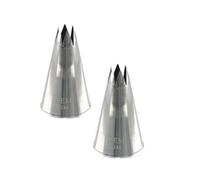 PME Set de Douilles à Pâtisserie | Petite Douille Étoile Savoy #1M (Lot de 2)