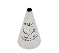 PME - Supatube - Douille d’écriture en Acier Inoxydable Sans Soudure n° 4, Silver