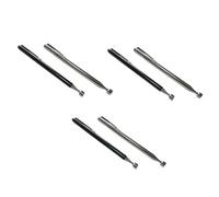 PMELCXD 6 Pièces Barre Aimantée Extensible Barre Magnétique Aimantée Télescopique Barre Magnétique Télescopique Outil de Levage Magnétique （noir + argent）