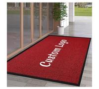 PMFRUG Paillasson Personnalisé Tapis Personnalisable Entrée Interieur Antidérapant avec Photo Logo et Texte Exterieur Commerciale,90x150cm