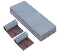PMIQSA 25 Pièces Filet Bande Abrasive 115x230mm Grain 240 Autoagrippant | pour Poncer Sans Poussière le Bois le Mastic Peinture Plastique Ponceuse Orbitale Et Bloc De Ponçage Manuel