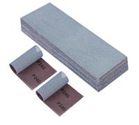 PMIQSA 25 Pièces Filet Bande Abrasive 80x230mm Grain 240 Autoagrippant | pour Poncer Sans Poussière le Bois le Mastic Peinture Plastique Ponceuse Orbitale Et Bloc De Ponçage Manuel