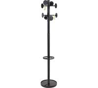 Alba PMSTAN3 N Portemanteau Acier 8 Patères Noir