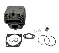 PNESHGTT Compatible avec Le Bloc-cylindres, Piston, Aiguille, tête de Balayage la tronçonneuse, Ensemble scie forestière 43/52/58(Silver)