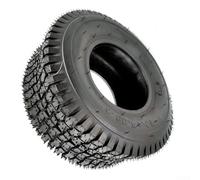 Pneu de tondeuse à gazon 15 x 6,00-6 - 4 plis - Roue en caoutchouc sans chambre à air pour tracteur, équitation, chariot de golf, jardin, cour - Traction robuste - Noir