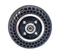 Pneu solide de 17,8 cm, pour scooter électrique et fauteuil roulant, pneu sans air anti-crevaison avec jante en alliage d'aluminium, roue anti-crevaison (noir, 8 mm)