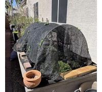 Pneus de jardin pour couverture de rangée - Cadre de support de jardin en fibre de verre - 18 pièces - Tunnel de croissance des de serre - Kit de filet portable - Fleurs - Matériau résistant