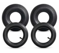 Pneus pour brouette, dimensions 4.00-8, comprenant 2 chambres à air et 2 pneus, avec valve TR13