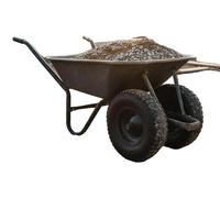 Pneus pour brouettes, caoutchouc durable, design de bande de roulement tout-terrain, couleur vert armée