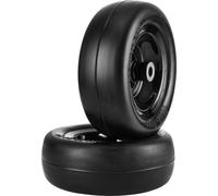 Pneus pour tondeuse à gazon avec jante, pneus sans chambre à air pour tracteur 11x4-7", lot de 2 pneus et roues, pneuPolyuréthaneanti-crevaison, moyeu centré 3,4", taille de douille 3/4", 20 adaptateu