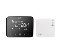 PNI CT40 Pro Thermostat sans Fil, avec WiFi, pour systèmes de Chauffage, 4 programmes Quotidiens, Manuel, Mode économique, contrôle Via Tuya Smart, ABS, Blanc
