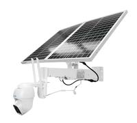 PNI Kit caméra de vidéosurveillance IP60 Live PTZ avec Panneau Solaire, 2 MP, GSM 4G et Drapeau Sticky Pad