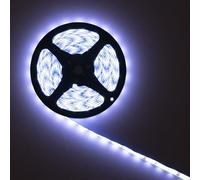 PNI LED strip 2835W, cool white, IP20, silicone, length 5 meters, touch button, power supply 230V, dimmable, 300 LEDs 2835