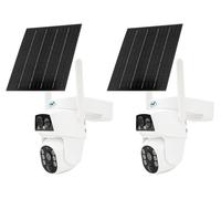 PNI, lot de 2 caméras de surveillance vidéo PTZ GSM 4G, double objectif (2 MP + 2 MP)