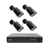PNI NVR House IP716 Kit de vidéosurveillance 16 canaux 4K, H.265, 4 caméras IP5MP, 5MP, IP66