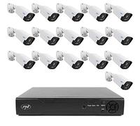 PNI NVR House IP716 Kit de vidéosurveillance et 16 caméras IP125, 5 MP