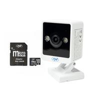 PNI Pack caméra de vidéosurveillance IP744 4MP avec IP, détection de Mouvement + Carte mémoire MicroSD 128 Go avec Adaptateur SD