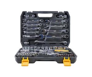 PNI TCF82 Kit multifonction avec clés tubulaires et fixes 82 pièces Boîte en plastique
