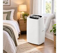 Pnpaea Climatiseur Mobile,12000 Btu-18000 Btu,1800 W, 4-en-1 12000BTU | Refroidissement,Ventilation,DéShumidificateur,DéShumidification,ContrôLe Par App Et Voix, Sans Drainage,Pour Chambre
