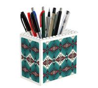 Poadnly Amérindiens du Sud-Ouest américain, Aztèques et Navajos, Pot à crayons/pot à stylos pour le bureau, la maison et l'école, organiseur de bureau compact pour fournitures de bureau
