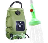 POAHNCU Douche de Camping, Sac de Douche Camping Pliable, Chauffage Solaire extérieur 20 L, Sacs d'eau Bain,pour Les Voyages,Voiture