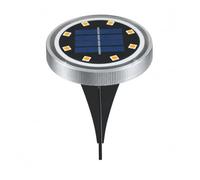 POAHNCU Lampes Solaires Au Sol, Disque LED Extérieur Au Sol À Énergie Solaire allée de patio(8pcs Warm white)