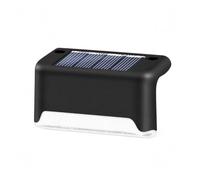 POAHNCU Lampes Solaires Au Sol, Lumières Solaires Pour Terrasse, Marche Extérieure allée de patio(Black Shell-White,16Pcs)