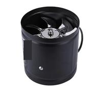 POAHNCU Ventilateur d'extraction Ventilateur D'air 4 Pouces Adapté À La Maison, Cuisine, Conduit Métallique, Extracteur, Mini, Salle De Bain, Toilettes, Mur pour bouche(Black)
