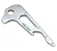 POCARDO KEY-TOOL | Outil multifonction 12 en 1 pour organisateur de clés | Accessoire porte-clefs | en forme de clé | Tournevis, ouvre-bière, clé, règle, ouvre-paquet