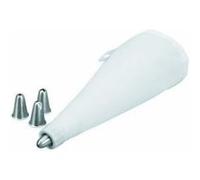 Lacor 68972 Poche à Décorer 24 cm + 4 Douilles Inox, Blanc