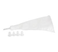 Zenker Poche à douille 44730 – réutilisable avec 5 embouts, plastique blanc 28 x 14 cm