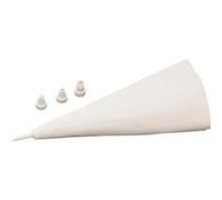 Zenker Poche à douille 42786 Smart Pastry Pâtisserie réemployable 31 cm blanc 4 embouts plastique