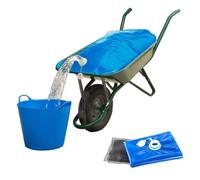 FISHTEC Réservoir d'Eau Pliable 80 Litres de Jardin et Camping | Poche souple en polyester, tapis antidérapant pour brouette, rangement plat 100x70 cm, idéal élevage et chantier