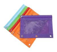 Poche à Œillets pour Classeur à 3 Anneaux 5 Pièces en Tissu Oxford