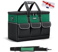Poche à outils de 14 pouces, organisateur avec large ouverture, en polyester 600D, avec 14 poches, dimensions : 35 x 20 x 29 cm
