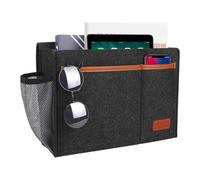 Poche De Chevet | Organisateur D'accoudoir De Canapé Multi-poches | En Feutre, Rangement Pour Télécommande De Fauteuil | Pour Télécommandes Livres Tablettes Téléphones Portables Tasse D'eau Chambre Ma