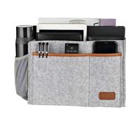 Poche De Chevet | Organisateur D'accoudoir De Canapé Multi-poches | En Feutre, Rangement Pour Télécommande De Fauteuil | Pour Télécommandes Livres Tablettes Téléphones Portables Tasse D'eau Chambre Ma
