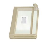 Poche zippée en | A4 Transparent Portable Double Couche,Pochettes de Rangement de Documents | pour Étudiants Articles de Bureau Documents Devoirs Claviers Carnets de notes Jeux de société École