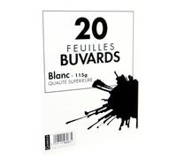 Pochette 20 Buvards 160X210 Blanc