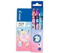 Stylo roller Pilot FriXion Clicker Sweet Paradise - Pochette de 3