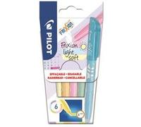 Surligneur effaçable Pilot Frixion Light Soft pastel - Pochette de 6