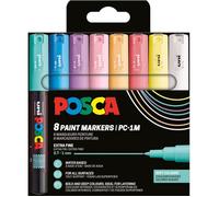 Marqueur à pigment PC-1MC, étui de 8, couleurs douces