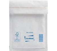 Pochette à bulles d'air kraft blanc 110 x 160 mm MailLite 92 g - Carton de 200 - Blanc - Jovipack