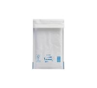 Pochette à bulles d'air kraft blanc 120 x 210 mm MailLite 92 g - Carton de 200 - Blanc -